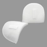 Плечевые накладки (подплечники) втачные на липучке 100х150х14 мм, Hobby&Pro, белый, ВК-14/А, 1 пара