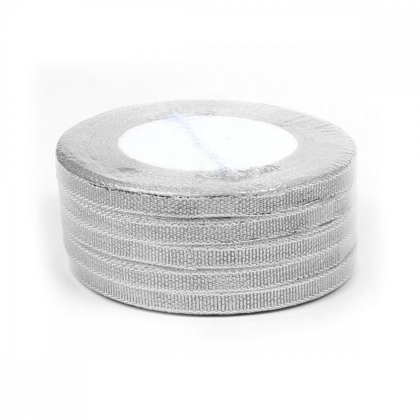 Лента металлизированная 6.0 мм / 22.85±1 метра, цв. серебро, Magic4Hobby, упак. 5 шт