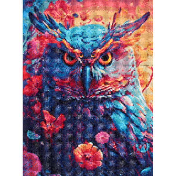 Алмазная (кристальная) мозаика Cristyle, Мудрая сова, 30х40 см