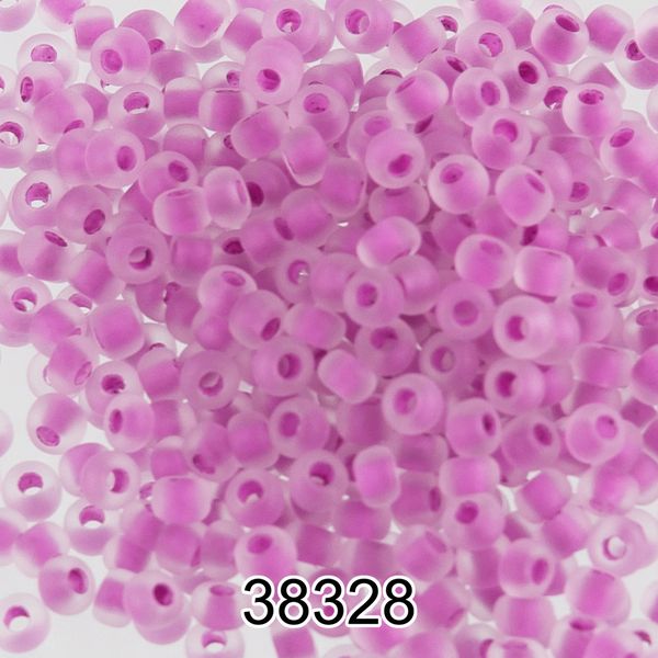 Бисер Preciosa 10/0 (2.3 мм), 500 г, 38328 (Ф201) сиреневый мат.