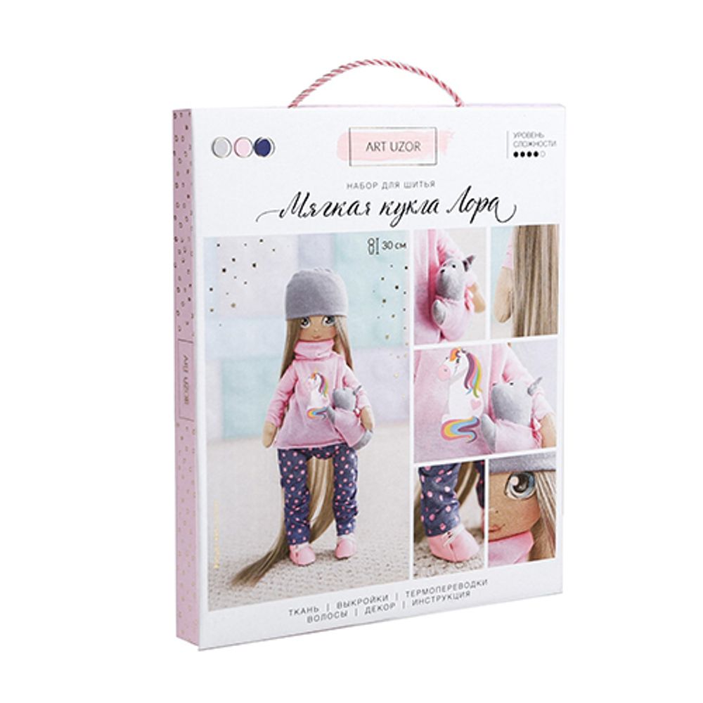 Интерьерная кукла "Лора", набор для шитья, 18х22.5х2.5 см
