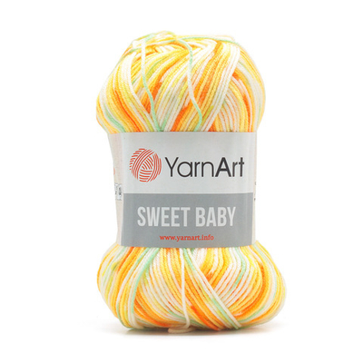 Пряжа YarnArt (ЯрнАрт) Sweet Baby / уп.5 мот. по 100 г, 300м, 902