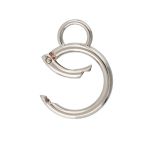 Карабин металл кольцо ⌀25.0 мм (44х35 мм), 10 шт, 04 никель, Gamma GHA-225