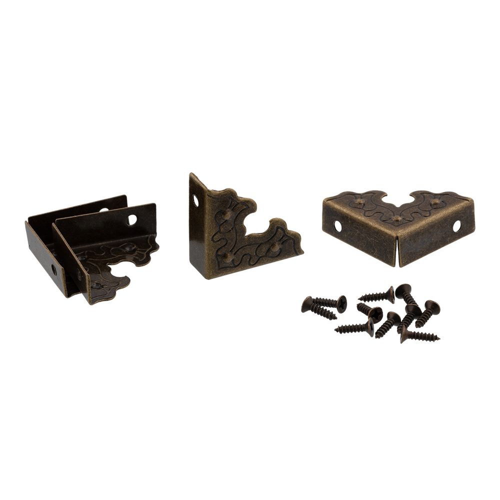 Уголок для шкатулок 3х2.2 см, 1 шт, 01 бронза, Промысел WF-009