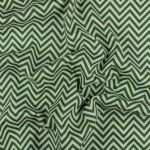 Ткань для пэчворка Peppy Бабушкин сундучок, рулон 112 см / 5 метров, БС-20 зигзаг я.зеленый, Peppy