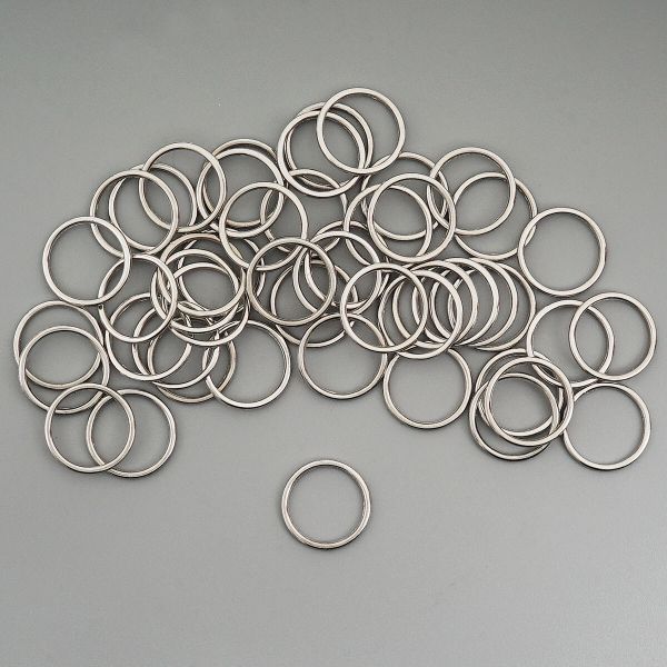 Кольца для бюстгальтера металл ⌀12.0 мм, 50 шт, никель