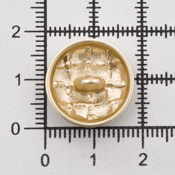 Пуговицы на ножке 28L=18 мм, металл, M.Gold (матовый золотой), 10 шт, MP03