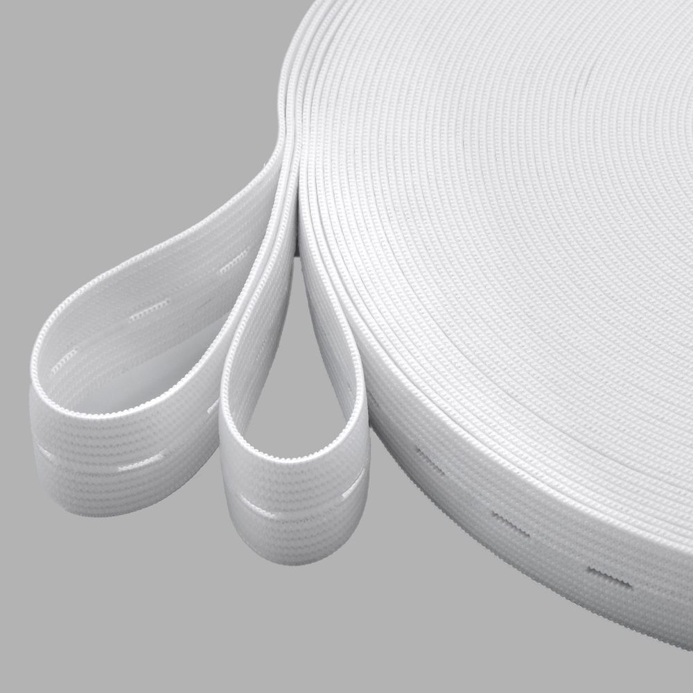 Резинка перфорированная 20.0 мм / 25 метров, белый