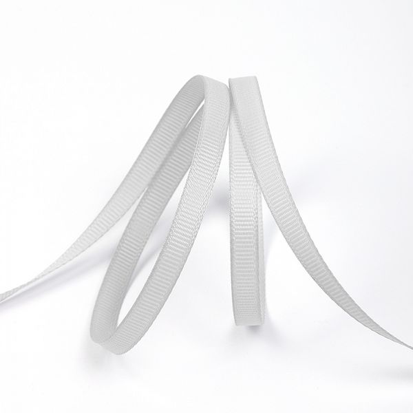 Лента репсовая (в рубчик) 6.0 мм, 007 (092) св.серый, уп. 27,4м