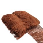 Бахрома отделочная широкая 120.0 мм / 25 метров, нитяная, 236 шоколадный, 0390-0310