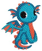 Алмазная (кристальная) мозаика Фрея, магнит Дракончик, 8х9 см