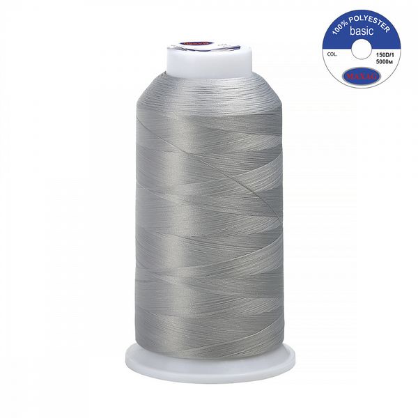 Нитки швейные текстурированные Max, 150D/1, 5000 м, 90г, 223 св.серый