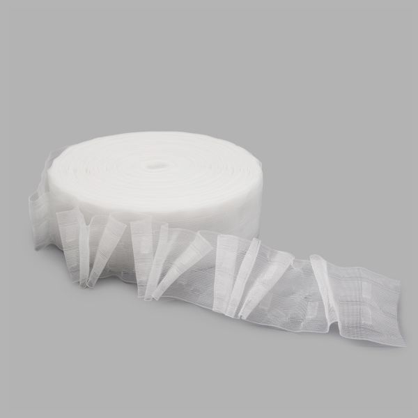 Лента (тесьма) шторная: сборка лучевая (1:2.5) 60 мм / 100 метров, S090437