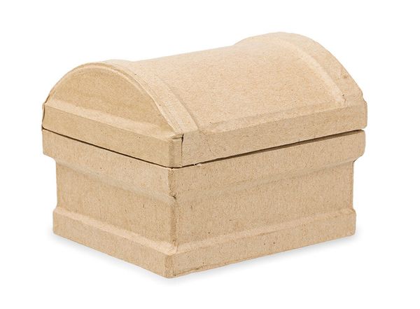 Заготовка из папье-маше Коробка, 10х9х8 см, сундучок, PAM-135 Love2art