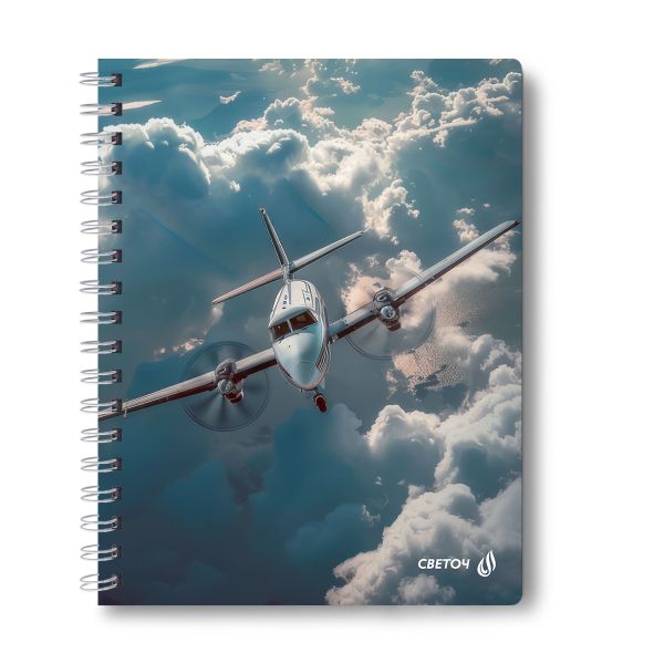 Тетрадь ученическая общая, A5 48 л. на гребне 65 г/м², белизна 100 %, 8 шт, клетка, 01175 МИКС - У руля, Светоч Т107