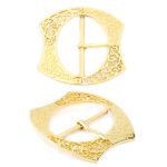 Пряжка ременная металл 40 мм, золото, 4 шт