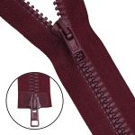 Молния трактор Arta Т6 (6 мм) 2 зам., разъем., 75 см, цв. 033 т.бордовый, уп.5 шт