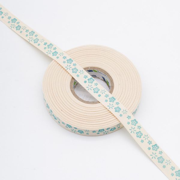 Лента декоративная х/б 15.0 мм / 25±1 метров, голубой