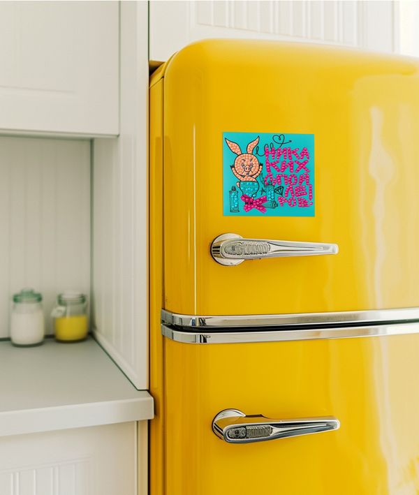 Алмазная (кристальная) мозаика Фрея CMF-ALVM-109, Союзмультфильм. Магнит Пятачок против спойлеров, 10х9 см