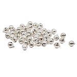 Бубенчики 10 мм, 50 шт, металл, серебро, Астра