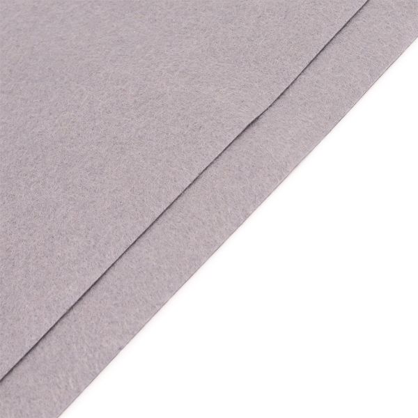 Фетр листовой жесткий 1.0 мм, 20х30 см, 100% п/э, 2 шт, цв. т.серый, 26967
