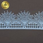 Кружево гипюр (плетёное) 55 мм / 13.71 метров, TBY.SUN.01, цв.F183 голубой