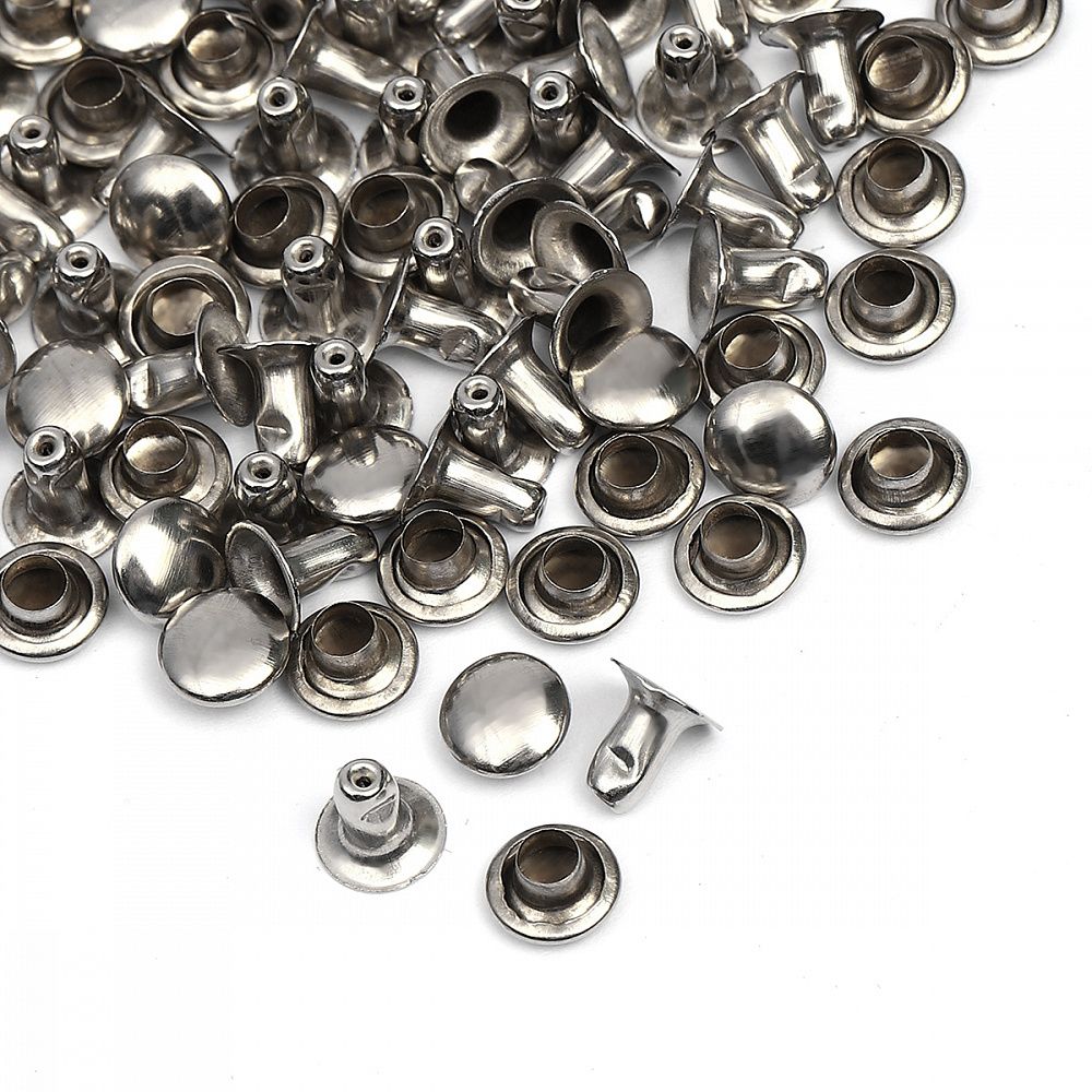 Хольнитены односторонние сталь 6х6 мм, №0, TBY.5106 цв. никель уп. 1000 шт, TBY