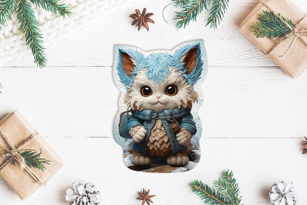 Пазл фигурный деревянный 159 элементов, ZLF-024 Крошка Йети, Фрея