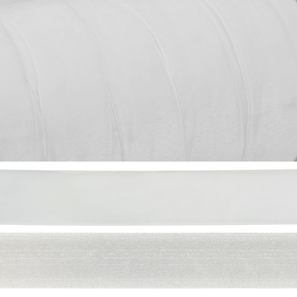 Лента бархатная (тесьма) 15.0 мм / 5 метров, LB2502 нейлон, цв.белый