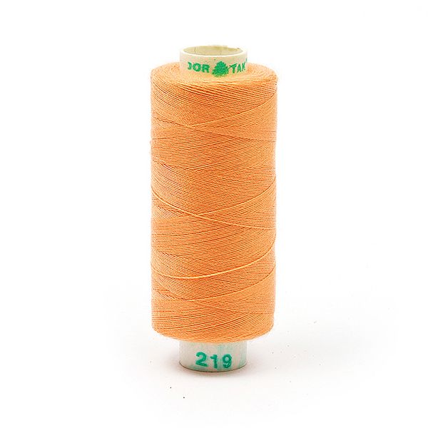 Нитки швейные бытовые Dor Tak 40/2, 366 м / 10 кат., 219 персиковый