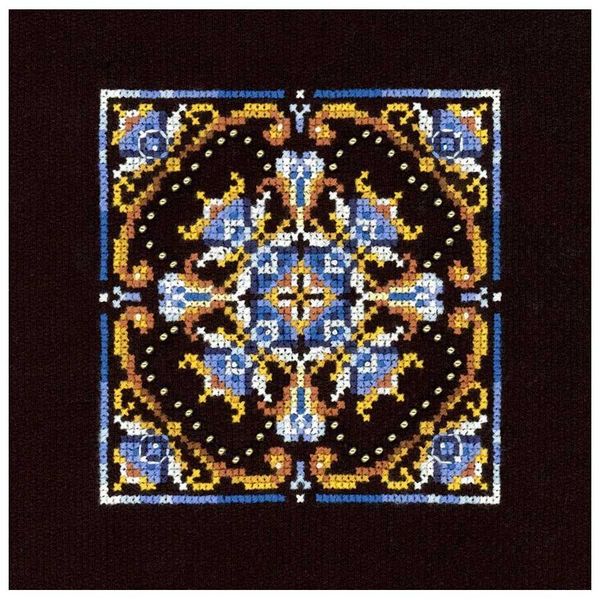 Набор для вышивания нитками, МП Студия, НВ-967 Персидские мотивы. Узор № 1 11х11см