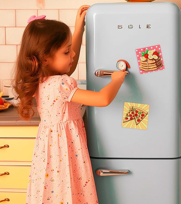 Картина по номерам Фрея PNBM-013, Вкусные радости, (на магните) 9х9 см