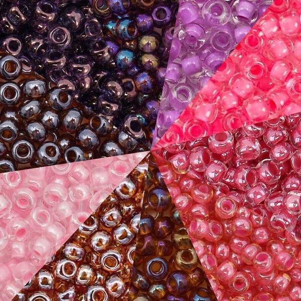 Набор бисера Preciosa №32, 50 г (10 цв. по 5 г), (№10/0 = ⌀2.3 мм)