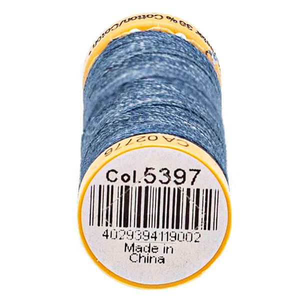 Нитки для штопки джинсов Gutermann Jeans, 100м, 5397 джинсовый, 5 катушек