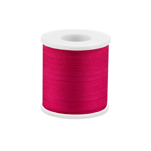 Лента (тесьма) шелковая 4.0 мм / 45.5±0.5 метров, №093 малиновый, Gamma SR-4