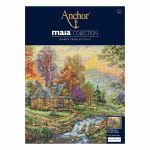 Набор для вышивания нитками Maia, Убежище в горах 27х34см