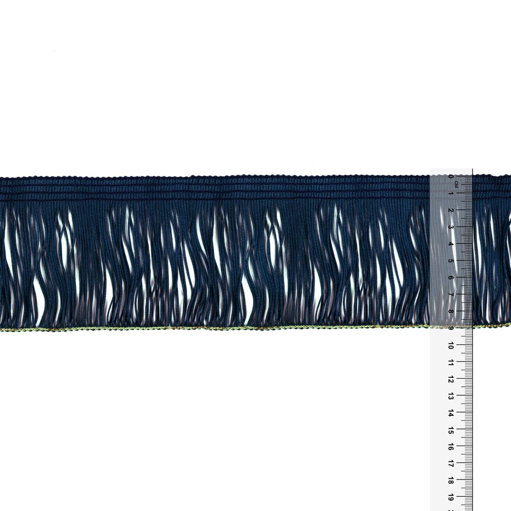 Бахрома отделочная 90.0 мм / 25 метров, 231 т.синий, Gamma 117