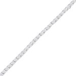 Шнур отделочный ⌀2.0 мм / 30 метров, с метанитом, белый/серебро