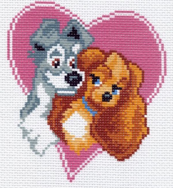 Набор для вышивания нитками Матренин Посад, Валентинка 16х20