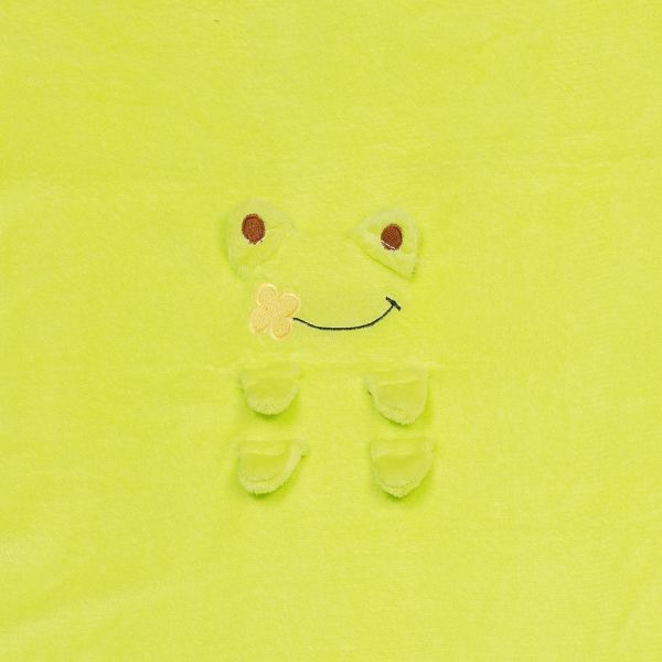 Плед мягкий 95х80 см, 100% полиэстер, №06 зеленый/лягушка, Lol&Pop LLP-316