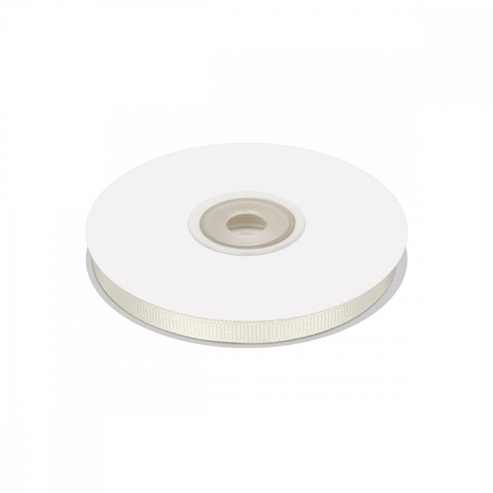 Лента репсовая (в рубчик) 6.0 мм / 22.8±1 метра, F102 молочный, Magic4Hobby