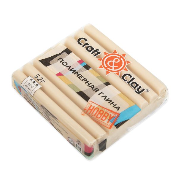Полимерная глина кашемир 52 г, 1701 миндальное молоко, Craft&Clay CCH