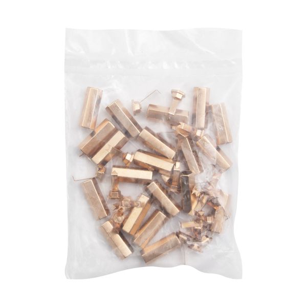 Наконечник для шнура металл шестигранный 20х7 мм, металл, золото, 6660-0100, 20 шт