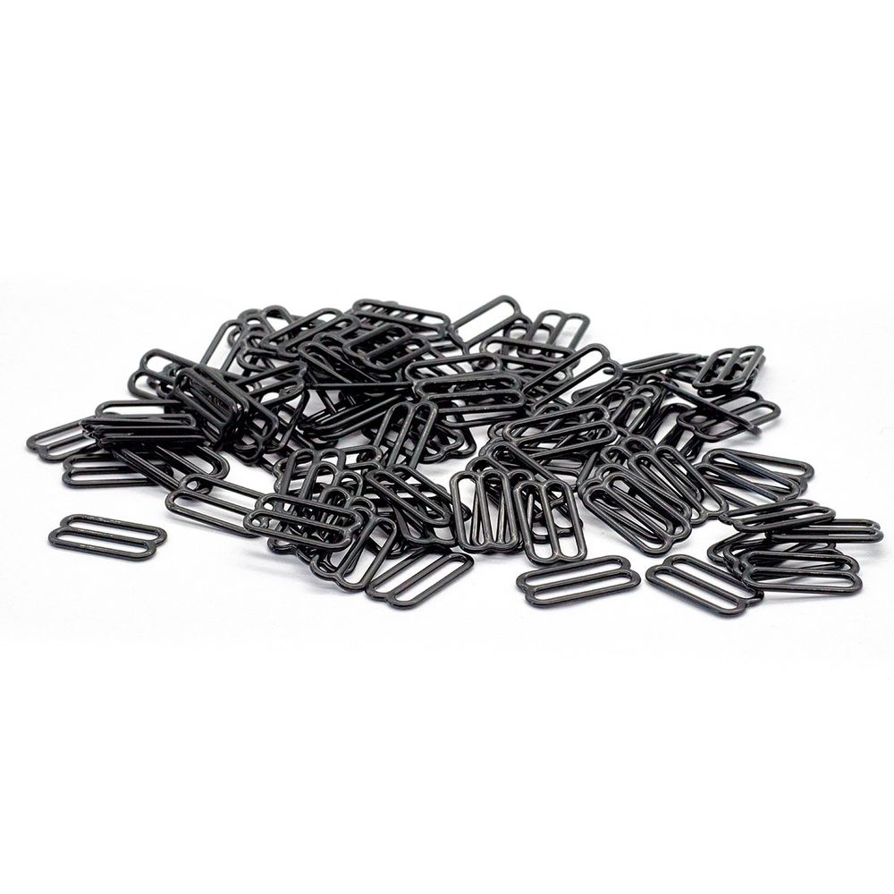 Рамки-регуляторы для бюстгальтера пластик 20.0 мм, черный, 100 шт, 512352-3