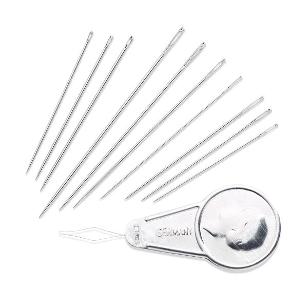 Иглы ручные для шитья, вышивки и штопки с нитевдевателем, 49 шт в, Prym