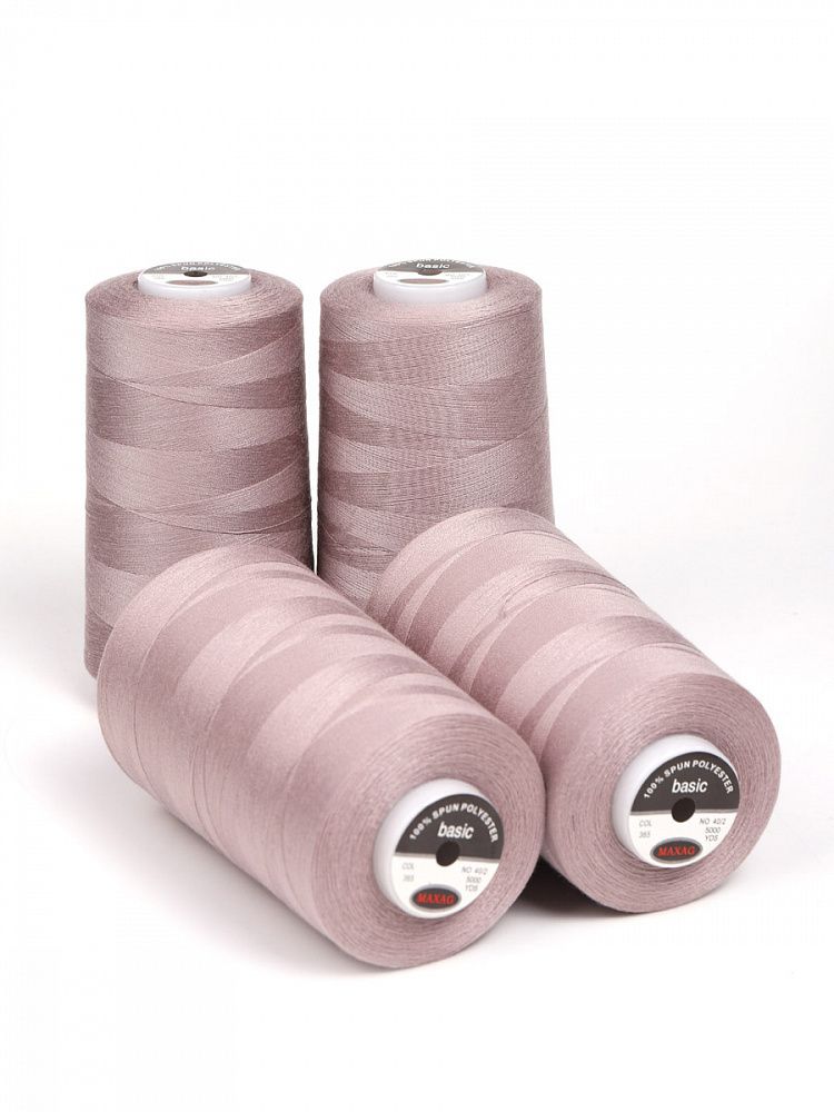 Нитки швейные Max 40/2, 4570 м (5000 ярд), 365 пудровый / 4 бобины