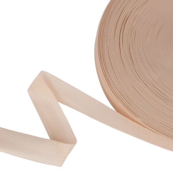 Тесьма (лента) окантовочная 22 мм / 100 метров, 227 бежевый, Gamma 022 О ЦВ