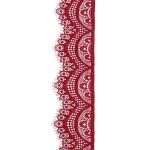 Кружево эластичное (стрейч) 60 мм / 3 метра, C520 темно-красный