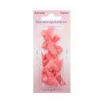 Бантики пришивные 3х2 см, 8 шт, коралл /TOS/