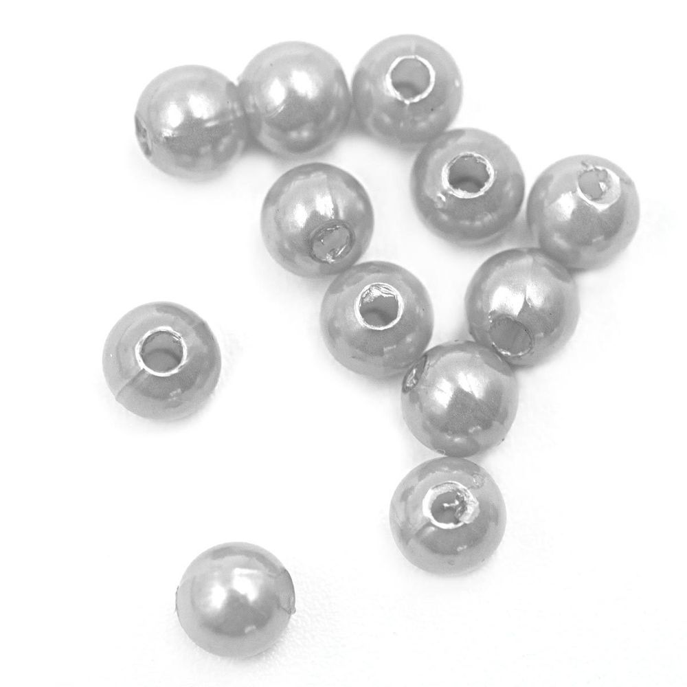 Бусины пластик (жемчуг) ⌀5 мм, 25 г, Astra&Craft, 031 NL серый